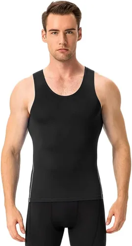 Vista 2 de Paquete de 13 camisetas sin mangas de compresión para hombres, culturismo, gimnasio, atlética, ajustadas, camisetas de entrenamiento