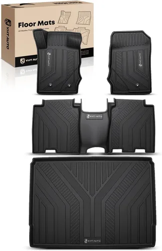 Vista 13 de YHTAUTO Alfombrillas automotrices para Ford Bronco 2021-2026 (4 puertas) TPE All Weather Car Mats, Anti-Slip & Custom Fit Floor Liners Cargo Mat