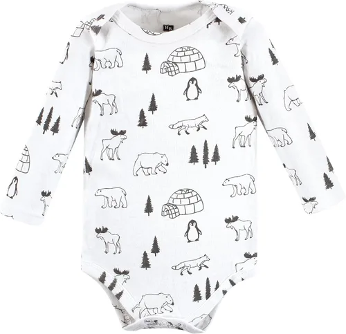 Vista 71 de Hudson Baby baby-boys Cotton Long-sleeve Bodysuits 5-pack