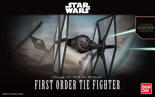Vista 2 de Bandai Hobby Modelo de plástico First Order Tie Fighter Star Wars: The Force Awakens Kit (escala 1/72)