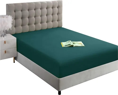 Vista 6 de Sábana ajustable de tamaño completo Ghooss - Sábana con bolsillo profundo de hasta 14 pulgadas - Resistente a las arrugas, la decoloración