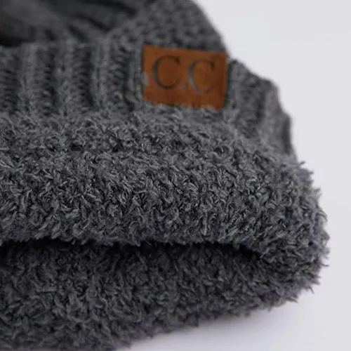 Vista 6 de Conjunto de 2 guantes de punto con forro polar Sherpa cálido de invierno para mujer