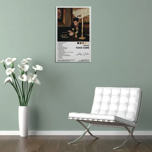 Vista 5 de Pósteres de portada de álbum Take Care para decoración estética de pared, pinturas en lienzo, decoración de pared, decoración del hogar, decoración