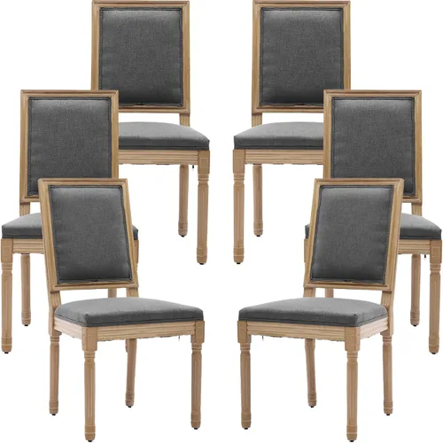 Vista 57 de ODUSE-DAILY French Country - Juego de 2 sillas de comedor de color caramelo, sillas de cocina y comedor, sillas de cocina de piel sintética, Ámbar