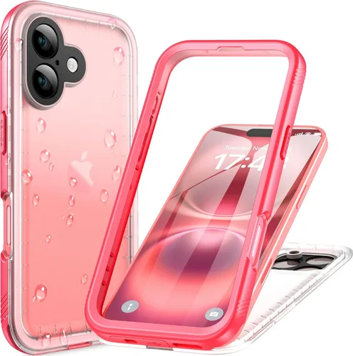 Vista 30 de Cozycase TOP - Funda impermeable para iPhone Air - Militar resistente 360 a prueba de golpes, cuerpo completo con protector de cámara de pantalla
