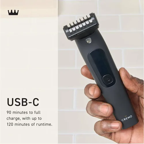 Vista 5 de Cremo Body Hair Trimmer for Men, Cordless Groin & Ball Trimmer, IPX7
