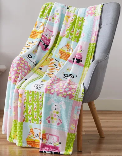 Vista 36 de Manta Tipo Throw de Vellón Suave como Terciopelo con Animales de Globos: Manta de Felpa de Terciopelo Acogedora con Diseño de Animales Rosa Oscuro