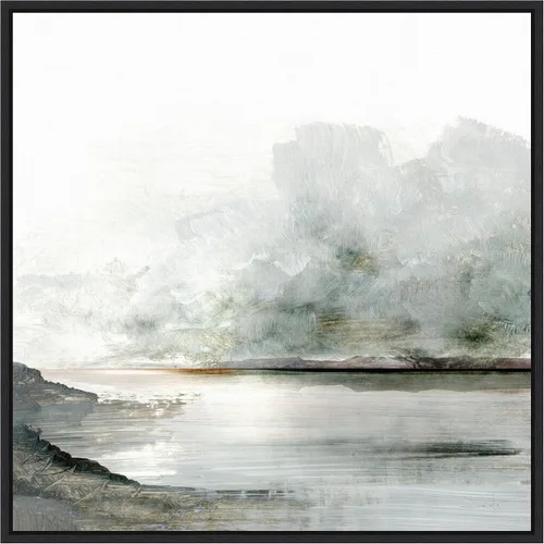 Vista 7 de Amanti Art Lienzo enmarcado para pared, 16 x 16 Ebb por Dan Hobday, lienzo enmarcado para pared, obras de arte de paisajes, decoración tradicional