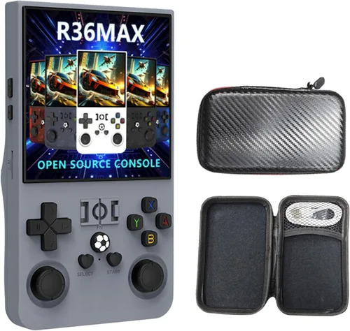 Vista 12 de R36MAX 4 pulgadas pantalla reproductor de juegos portátil 64 GB consola de vídeo 4000 mAh batería recargable consola reproductor de vídeo