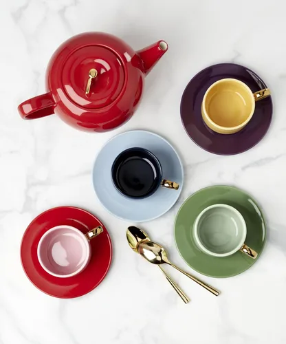 Vista 7 de kate spade new york Make It Pop Drinkware Collection, juego de tazas y platillos multicolor, juego de 8 piezas Varios