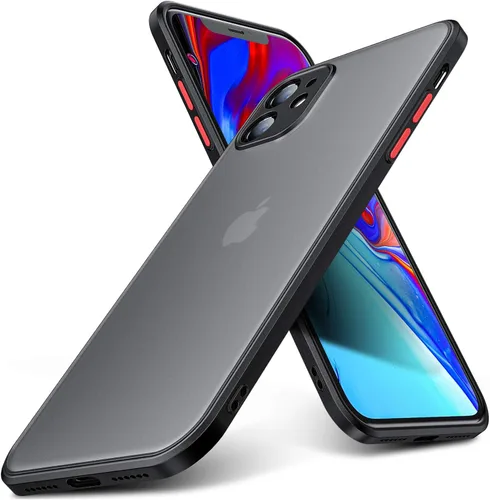 Vista 12 de ORIbox - Funda delgada para iPhone 13 Pro Max de 6.7 pulgadas, ajustada, delgada, con protección a prueba de golpes, con diseño transparente y mate