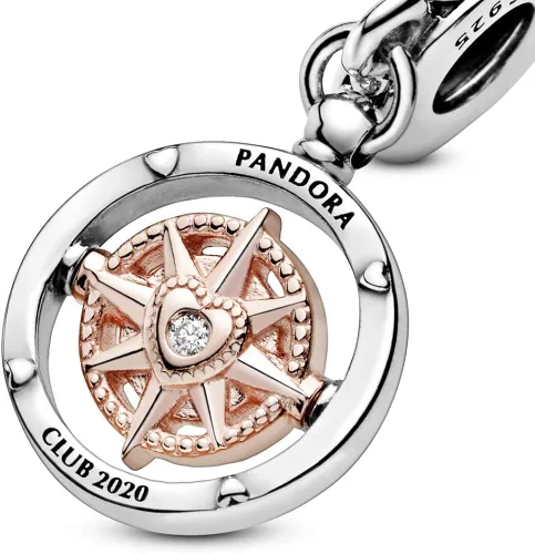 Vista 4 de PANDORA 2020 - Brújula con cuentas de diamante PANDORA de 0,01 ct TW hvs 788590C01