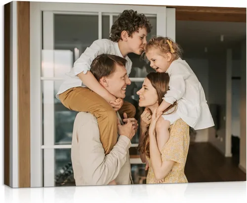 Vista 19 de Impresiones en lienzo personalizadas. Convierte las fotos en un impresionante arte de pared enmarcado, perfecto para decoración del hogar, regalos.