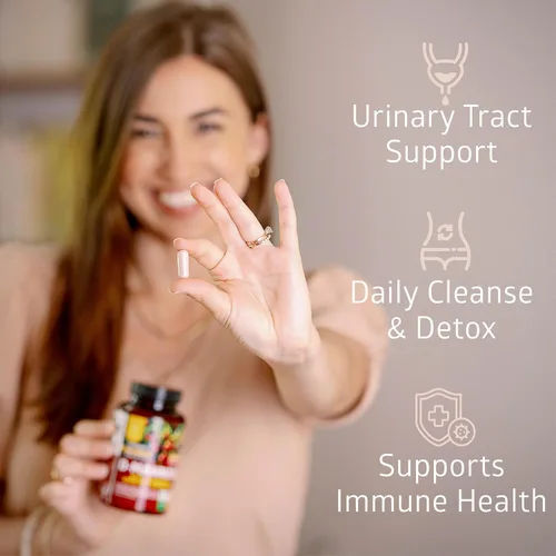 Vista 4 de Number One Nutrition Manosa D prémium con arándano e hibisco [fuerza máxima, 1350 mg] (120 unidades (paquete de 2))