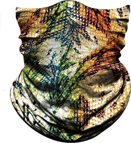 Vista 34 de Obacle Máscara Facial Sin Costuras Rave Bandana Hombres Mujeres para Protección contra Polvo Sol Viento Plátano hoja verde