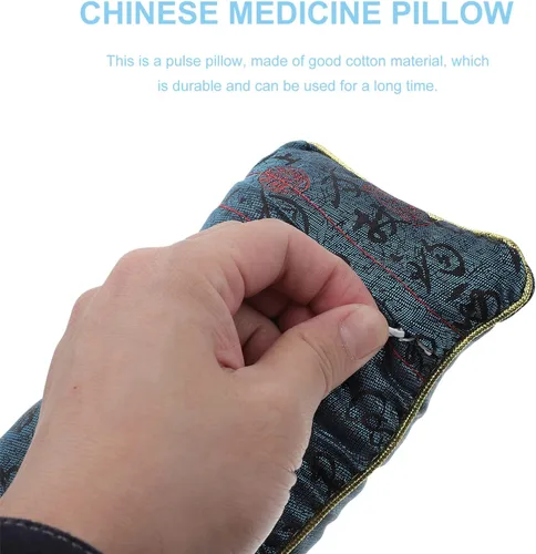 Vista 7 de ARTIBETTER Almohada de pulso de algodón para hospital, almohadas de diagnóstico de medicina tradicional china (azul)