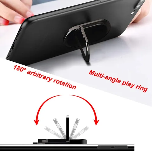 Vista 4 de Soporte magnético para encendedor de cigarrillos multiUSB, para iPhone, Samsung, Huawei, Xiaomi, cargador automático, soporte de anillo (azul)