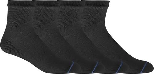 Vista 3 de Dr. Scholl's Calcetines circuladores y diabetes para hombre, paquete de 4 y 6 pares, control de la humedad no vinculante