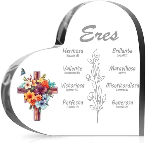 Vista 6 de Regalos de oficina cristiana en español para mujeres, regalos inspiradores religiosos con versículos de la Biblia, regalos de las Escrituras