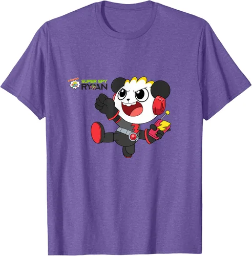 Vista 8 de Ryan's World Super Spy Combo Panda Camiseta, gris, S Asfalto