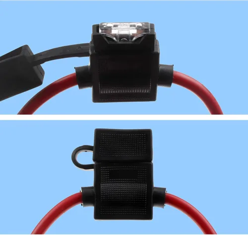 Vista 4 de ZOOKOTO Inline Fuse Holder 10A, 10 AWG Gauge Wire Car Auto Blade Fusible Box 10A Impermeable