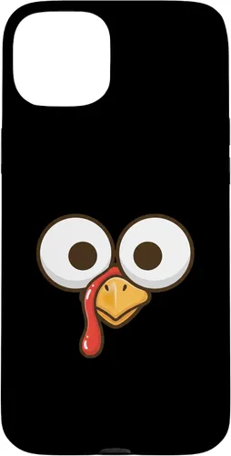 Vista 9 de Funny Cartoon Turkey Face, Big Eyes Thanksgiving Turkey Day Case for iPhone 16