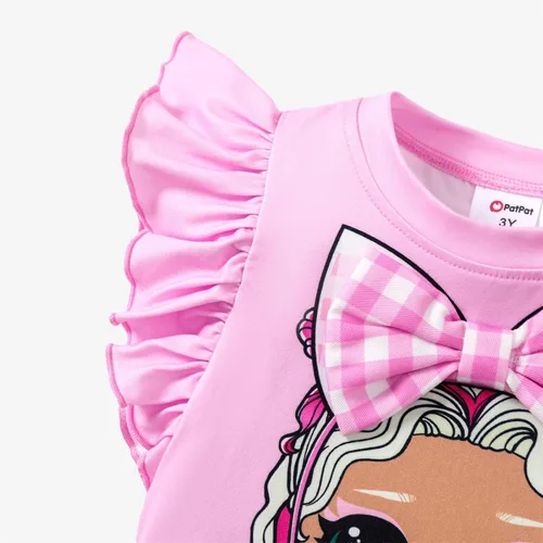 Vista 4 de L.O.L. Surprise! Conjunto de 2 piezas para niñas con mangas con lazo 3D y pantalones acampanados