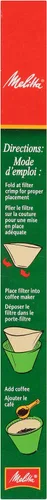 Vista 5 de Melitta #6 Cone Coffee Filters, Unbleached Natural Brown, 40 Count (Pack of 12) 480 Total Filters Count - Packaging May Vary