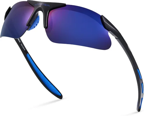 Vista 28 de Gafas de sol deportivas polarizadas para niños y niñas, gafas de béisbol y sóftbol, montura TR90