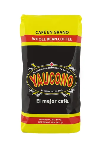 Vista 7 de Yaucono Café en grano entero en bolsa, 2 libras (paquete de 2)