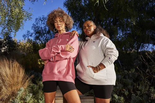 Vista 3 de Champion Sudadera con capucha de tejido inverso para mujer (colores retirados), BlancoBlanco