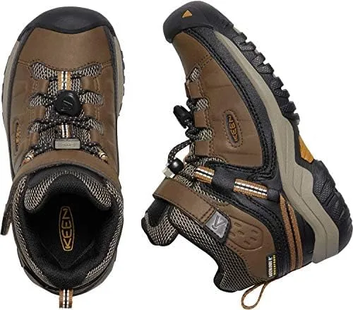Vista 3 de KEEN Targhee - Botas de senderismo impermeables de altura media unisex para niños