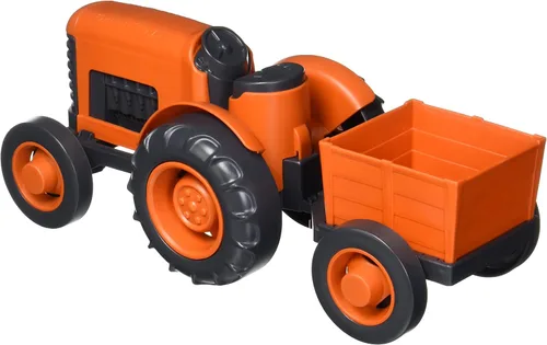 Vista 2 de Green Toys Tractor - CB, Naranja
