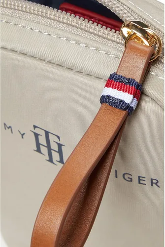 Vista 3 de Tommy Hilfiger Jennifer II - Bolso cruzado de nailon liso, talla única, Piedra