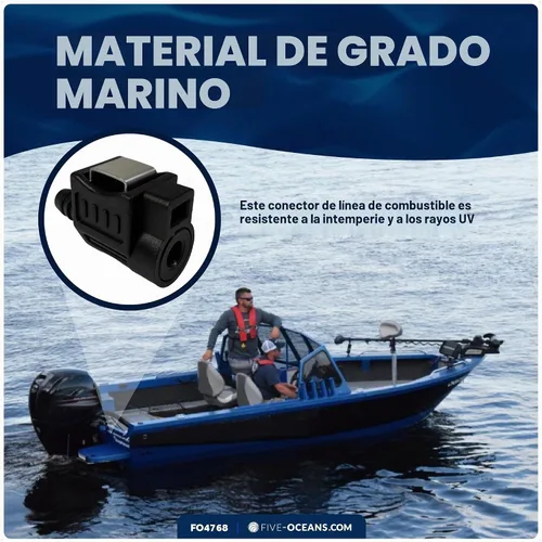 Vista 4 de Five Oceans Conector rápido de línea de combustible hembra de púas de 3/8 pulgadas para Honda, conector de combustible fuera de borda - FO4768