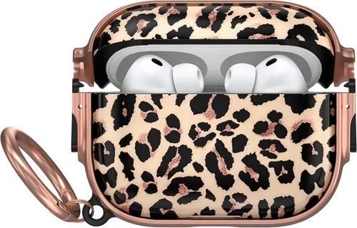 Vista 27 de Funda para AirPods Pro 2/1 con bloqueo de seguridad, compatible con Magsafe Negro + Blanco