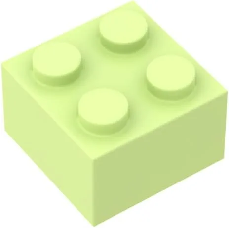 Vista 2 de Gobricks GDS-540 Brick 2 x 2 50 piezas compatibles con piezas de bricolaje Lego 3003 y componentes MOC para las principales marcas de ladrillo Rojo