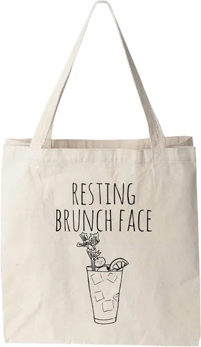 Vista 10 de Moonlight Makers 100% Cotton Canvas, Natural Tote Bag, Full-Color Tote, Funny Design - Beverage
