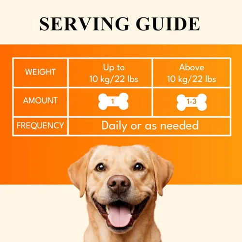 Vista 5 de Masticables multivitamínicos para perros – Apoyo articular + enzimas digestivas y probióticos – Multivitaminas masticables para perros – Vitaminas