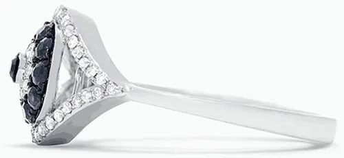 Vista 5 de Anillos de circonita cúbica de ojo turco azul para mujeres, hombres y niñas, chapado en plata esterlina, grueso, apilable, cola media, elegante