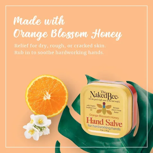 Vista 6 de The Naked Bee Crema curativa para manos y cutículas + miel con ceramida 3, loción en crema reparadora de manos seria + crema de miel de 2 onzas +