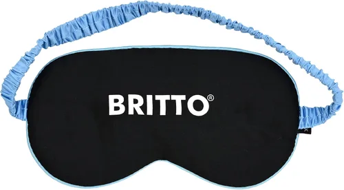 Vista 2 de Britto Romero - Máscara de ojos para dormir 100% seda, el amor está en el aire