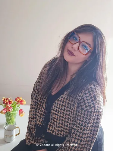 Vista 2 de VISOONE Gafas de bloqueo de luz azul TR90 de gran tamaño, accesorios de moda, sin receta para mujeres, Harvard