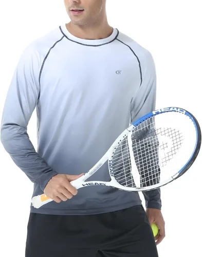 Vista 28 de Camisetas de natación de manga larga para hombres Rashguard UPF 50+ Camisa de protección solar UV Atlética Entrenamiento Correr Senderismo Camiseta