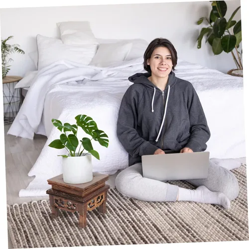 Vista 3 de Happyyami Macetas base para exteriores, macetas para plantas de interior, soporte de flores en maceta de interior, soporte para plantas