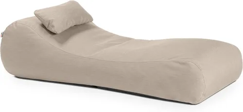 Vista 7 de Arlo - Puf para exteriores, tumbona reclinable para piscina y patio, lino Linaza