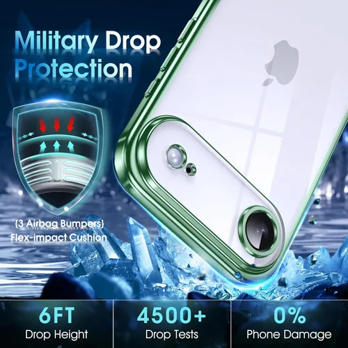 Vista 497 de Supdeal Funda cristalina transparente para iPhone 11, [No se amarillea] [Protección de la cámara] [Probado contra caídas de grado militar] Funda