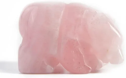Vista 6 de YGLINE Figura de oso de cristal tallada a mano de 1,5 pulgadas tallada a mano