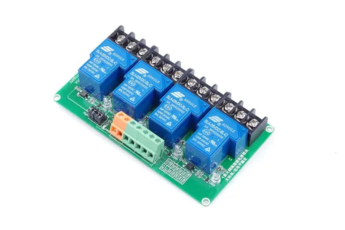 Vista 3 de Módulo de relé de 4 canales CC de 5 V de alto nivel de activación de optoacoplador carga de aislamiento 30 A CC 30 V / CA 250 V para control