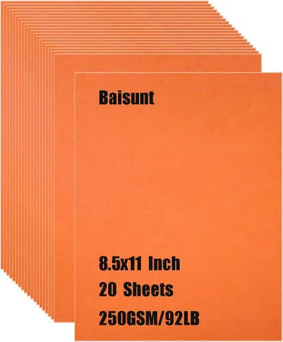 Vista 19 de Baisunt 20 hojas de cartulina negra de 250 g/m²/92 lb, papel grueso en blanco para proyectos de arte DIY, álbum de recortes, elaboración de tarjetas